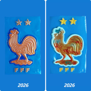 Football Team Emblem 2026 France Team Shield Commemorative Badge