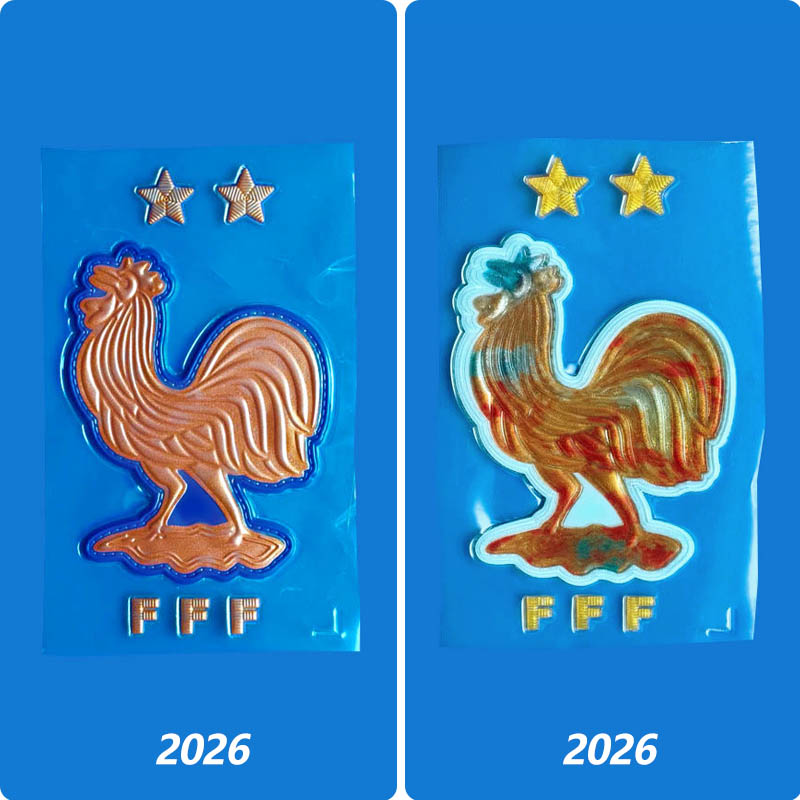 Football Team Emblem 2026 France Team Shield Commemorative Badge