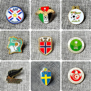 Paraguay Football Badge New Zealand Football Brooch Pendant Ivory Coast Commemorative Badge Norway