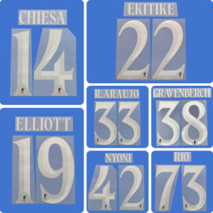 Football Idol Numbers 2026-27 Liverpool Away II CHIESA Football Jersey Number EKITIKE Team numbers and names RIO