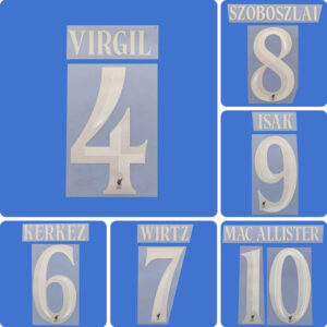 Football Idol Numbers 2026-27 Liverpool Away II Football Jersey Number VIRGIL Team numbers and names MAC ALLISTER
