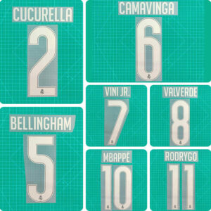 Football Idol Numbers 2026-27 Real Madrid Away Football Jersey Number BELLINGHAM Team numbers and names MBAPPE