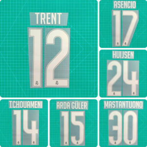 Football Idol Numbers 2026-27 Real Madrid Away Football Jersey Number TRENT Team numbers and names HUIJSEN