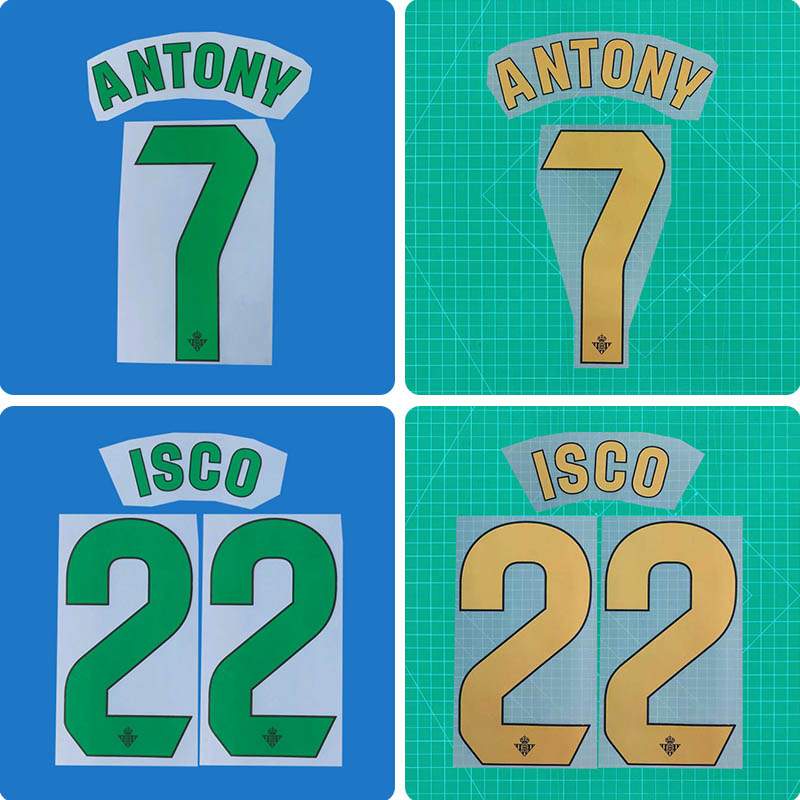 Football Idol Numbers 2026-27 Real Betis Away Football Jersey Number ANTONY Team numbers and names ISCO