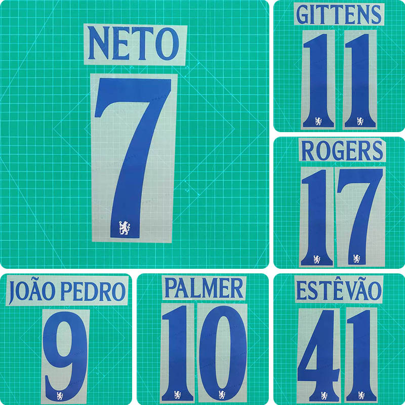 Football Idol Numbers 2026-27 Chelsea Away II Football Jersey Number PALMER Team numbers and names NETO