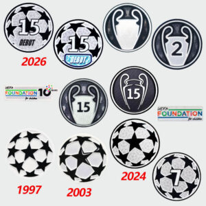 PSG Paris Football Patch 2026 UEFA Champions League Patch Real Madrid Team Honor Badge Barcelona