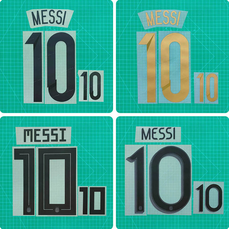 Retro jersey numbers Argentina 2014 Football idol numbers Messi