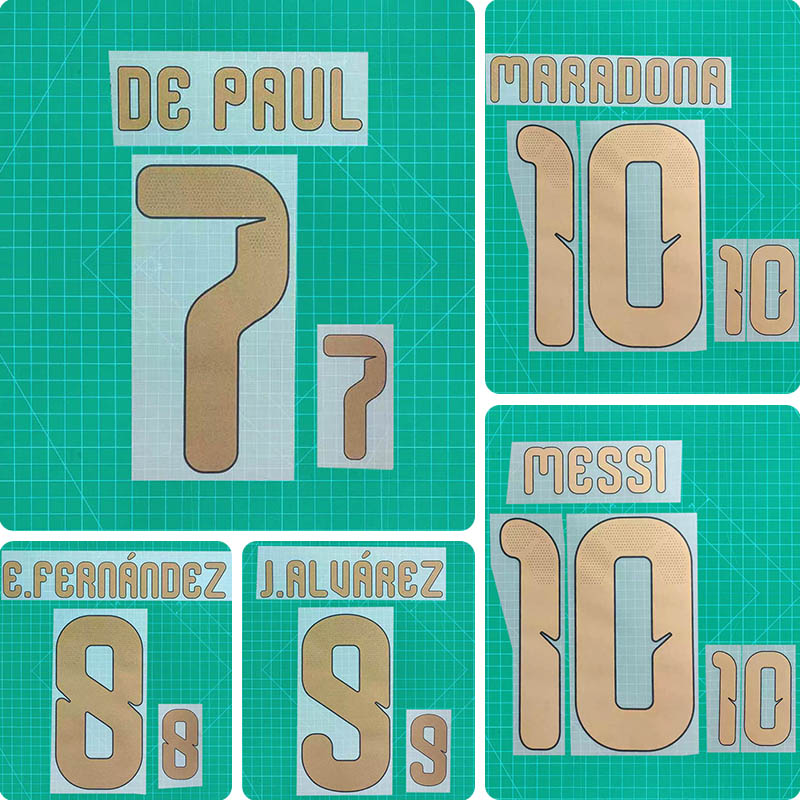 Football Idol Numbers 2026 Argentina Football Jersey Number DE PAUL Team numbers and names MESSI