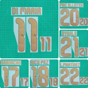 Football Idol Numbers 2026 Argentina Football Jersey Number DI MARIA Team numbers and names DYBALA