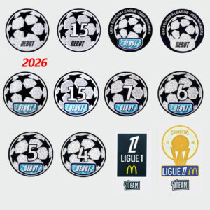 PSG Paris Football Patch Chelsea 2026 UEFA Champions League Patch Real Madrid Team Honor Badge Barcelona